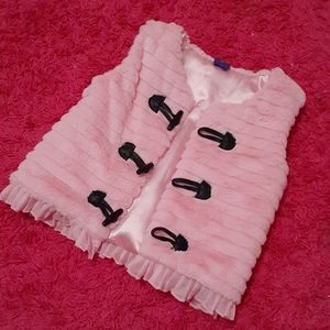 Toddler Pink Faux Fur Vest